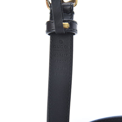Gucci Calfskin Double G 20mm Belt 95 38 Black 3 of 7