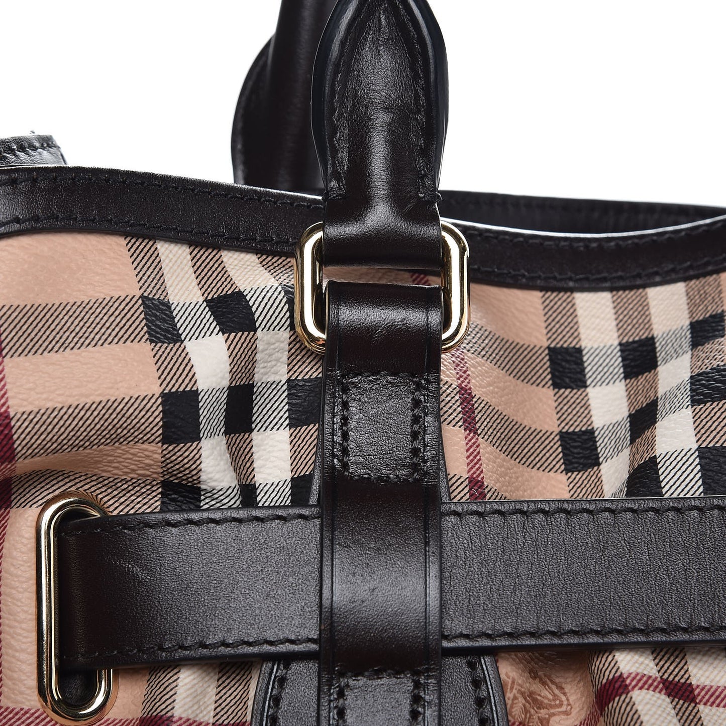 Haymarket Check Medium Golderton Tote Chocolate