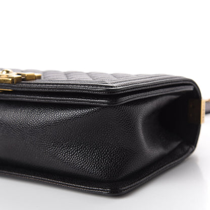 Chanel Caviar Quilted Medium Boy Flap Black 8 of 12
