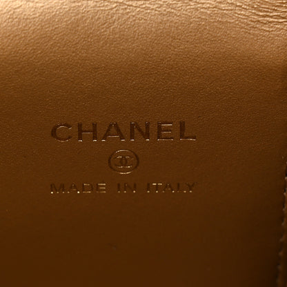 Chanel Lambskin Quilted Mini Pearl Crush Vanity Case With Chain Black 6 of 11