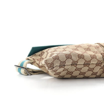 Gucci GG Monogram Web Double Pocket Belt Bag Turquoise 7 of 8