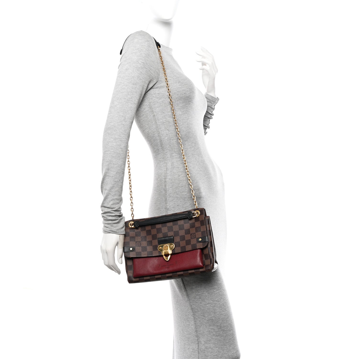 Louis Vuitton Damier Ebene Vavin PM Bordeaux 2 of 12