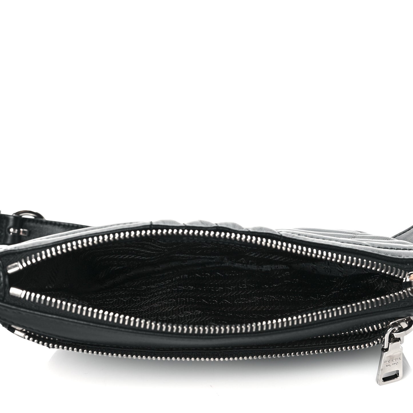 Soft Calfskin Impunture Diagramme Belt Bag Black