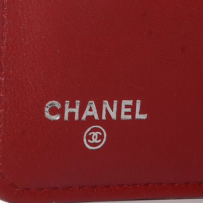 Chanel Caviar Quilted Zipped Pocket Wallet Red 5 of 7