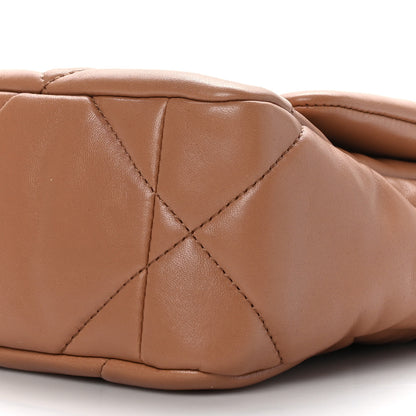 Chanel Lambskin Quilted Medium Chanel 19 Flap Brown 9 of 9