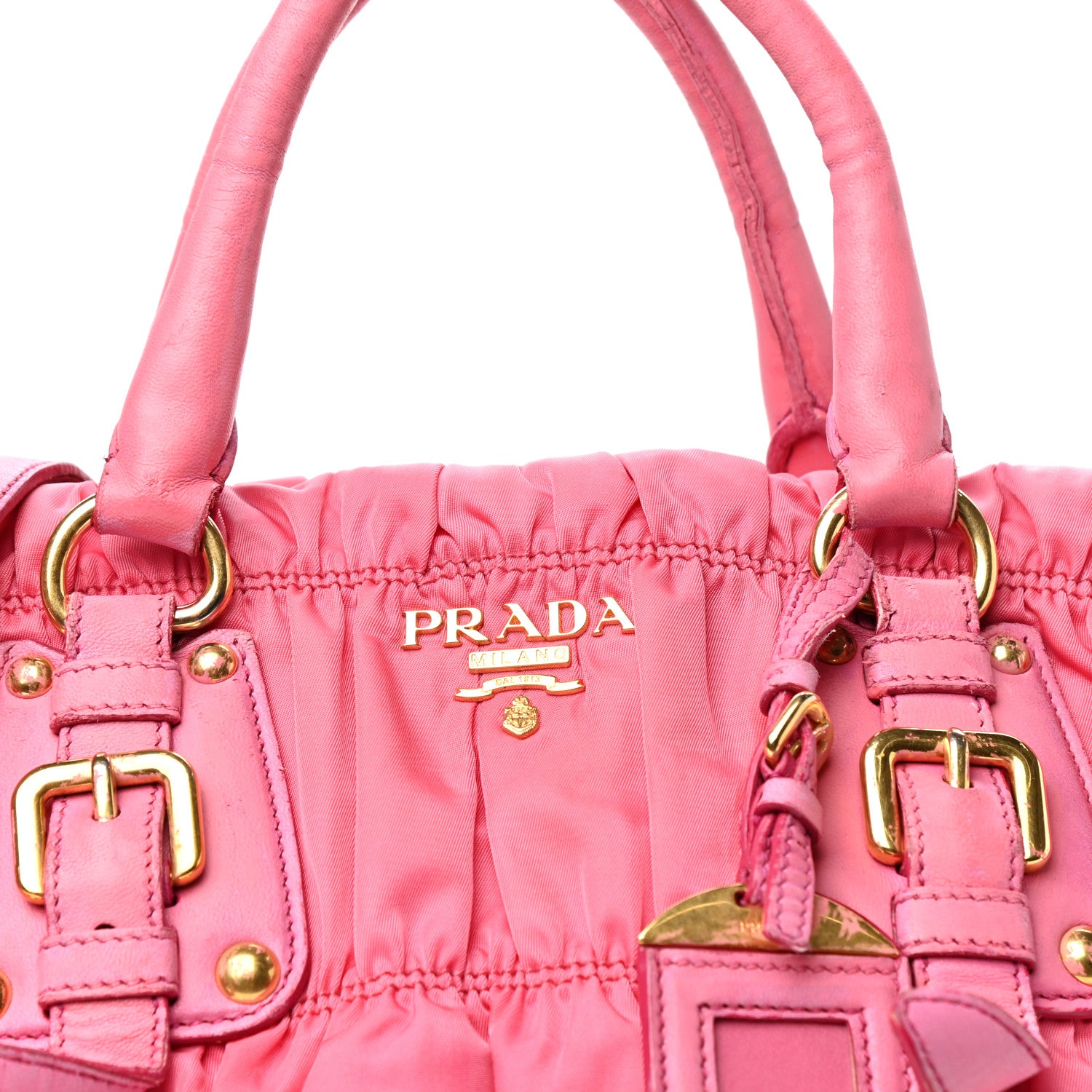 Prada Tessuto Nylon Gaufre Satchel Petalo 10 of 10