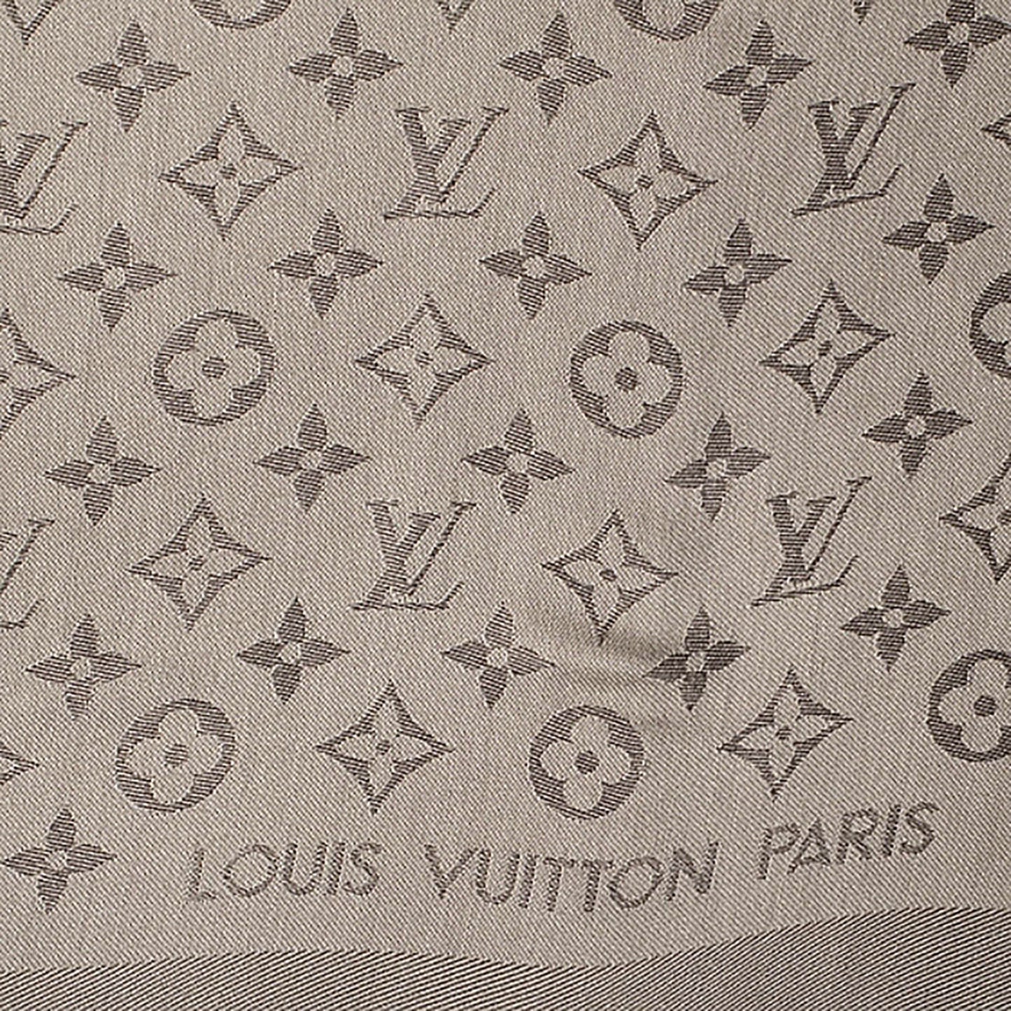 Wool Silk Monogram Shawl Verone