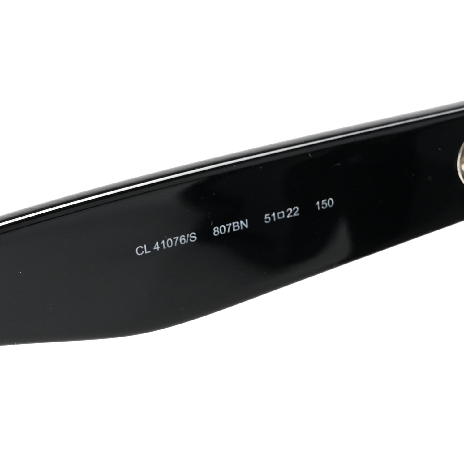 Celine Acetate Tilda Sunglasses CL 41076/S  Black 5 of 6
