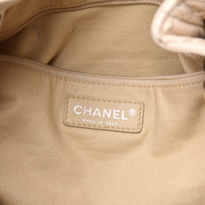 Chanel Lambskin Stitched Expandable Tote White 6 of 16