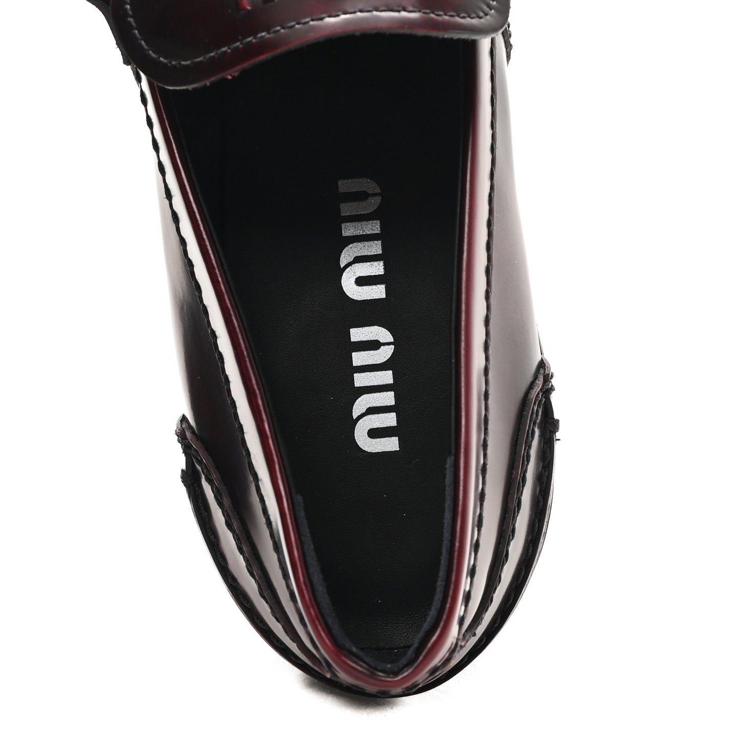 Spazzolato Fume Penny Platform Loafers 38 Porpora