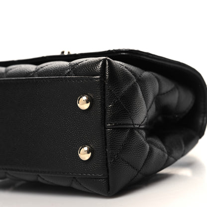 Chanel Caviar Quilted Extra Mini Coco Handle Flap Black 10 of 11