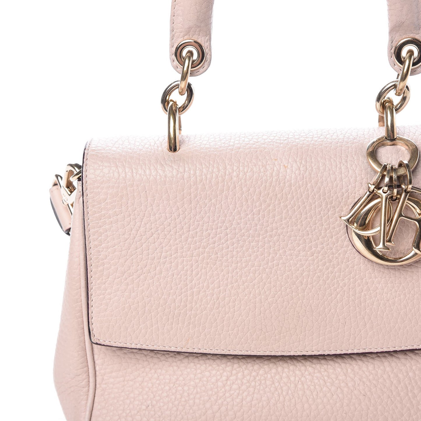 Bullcalf Mini Be Dior Flap Rose Poudre