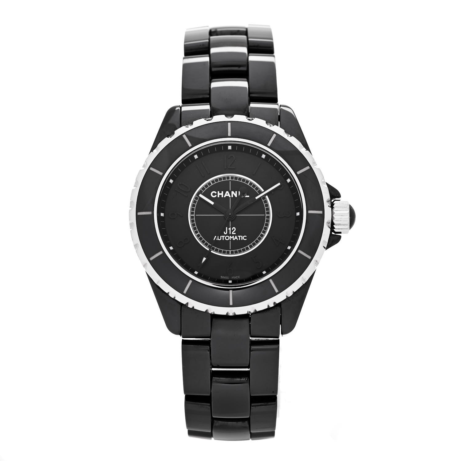 Chanel Stainless Steel Ceramic 38mm J12 Phantom Automatic Watch Black 1 of 4