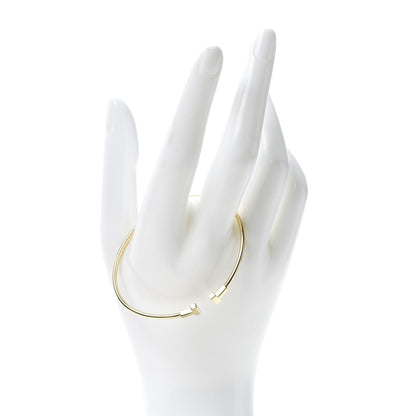 Tiffany 18K Yellow Gold Narrow T Wire Bracelet 2 of 5
