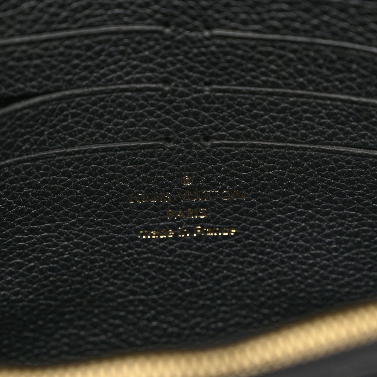 LOUIS VUITTON Empreinte Vavin Chain Wallet Black