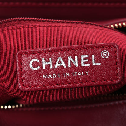 Chanel Aged Calfskin Quilted Small Gabrielle Hobo Red 6 of 11