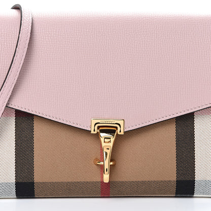 Burberry Derby Calfskin House Check Small Macken Crossbody Bag Pale Orchid 8 of 10