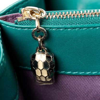 Bulgari Calfskin Serpenti Forever Crossbody Emerald Green 17 of 18