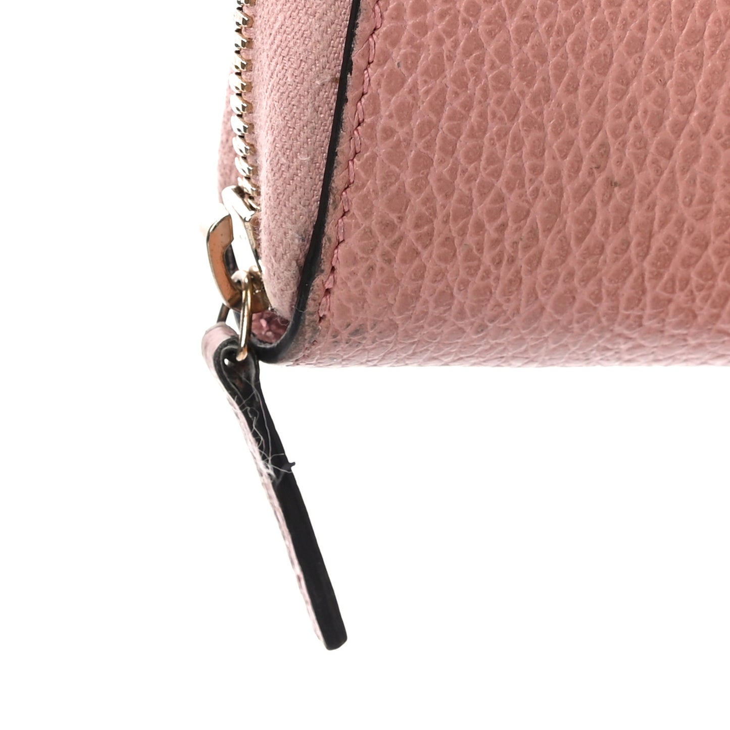 Dollar Calfskin Medium GG Zip Around Wallet Soft Pink
