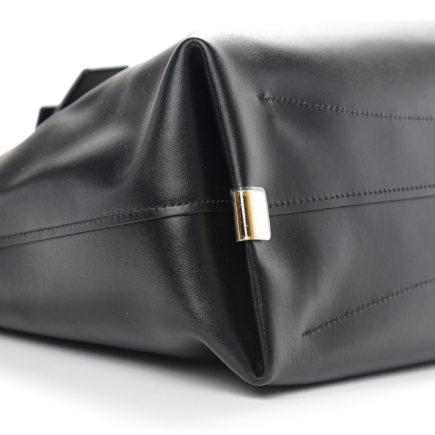 Chloe Shiny Calfskin Suede Medium C Zipped Tote Black 6 of 8