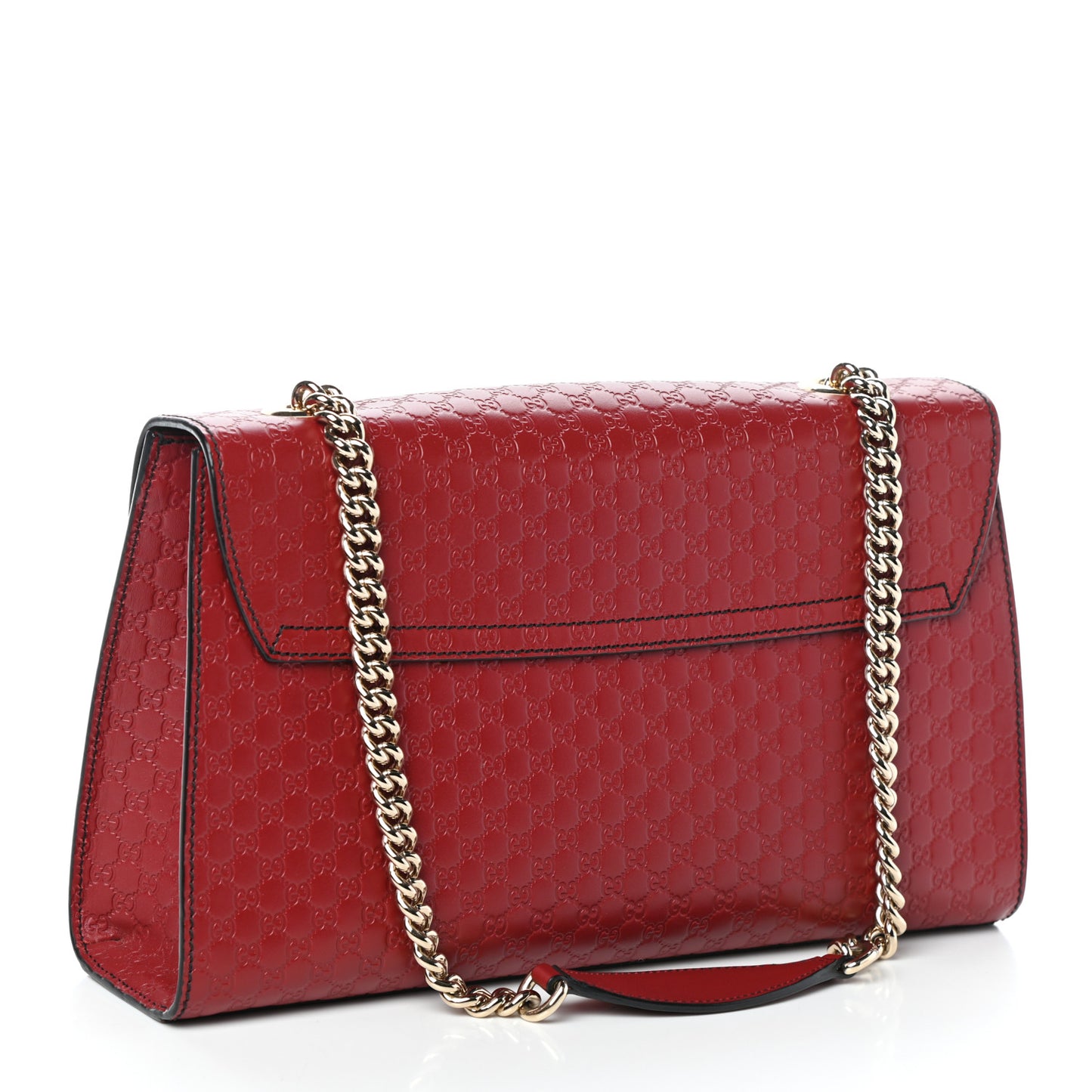 Microguccissima Medium Emily Chain Shoulder Bag Red