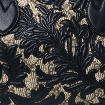 Gucci GG Supreme Monogram Arabesque Small Boston Black 9 of 11