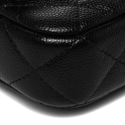 Chanel Caviar Quilted Flap Phone Holder With Chain Black 8 of 9