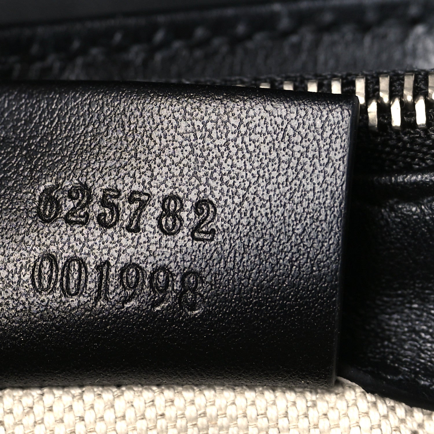Gucci Calfskin GG Tennis Embossed Messenger Bag Black 7 of 9