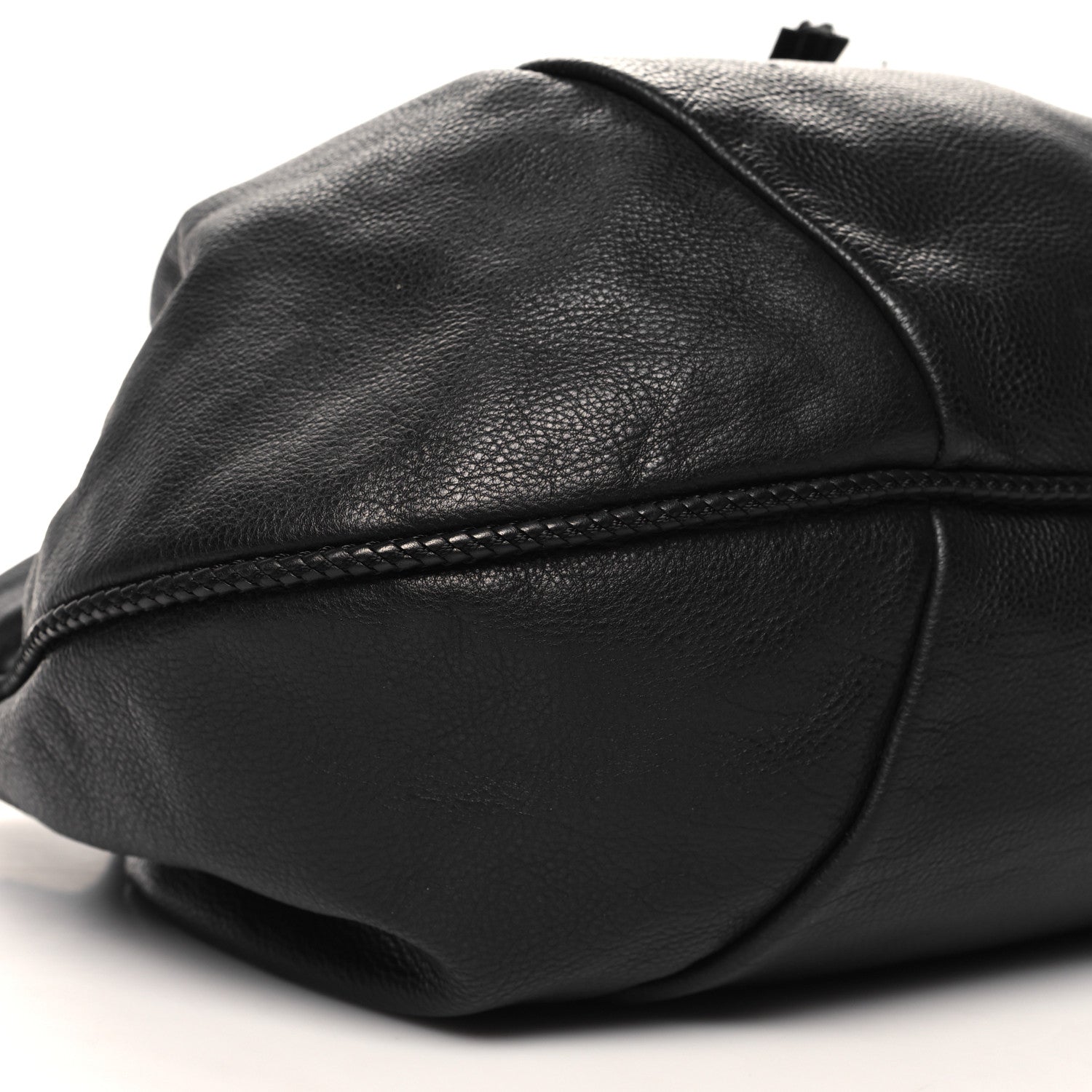Gucci Pebbled Calfskin Medium Marrakech Shoulder Bag Black 9 of 10