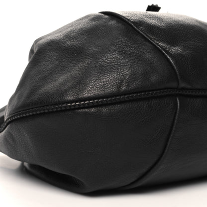 Gucci Pebbled Calfskin Medium Marrakech Shoulder Bag Black 9 of 10