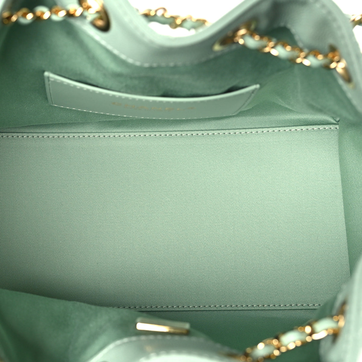 Caviar Quilted Small Chanel 25 Handbag Light Green
