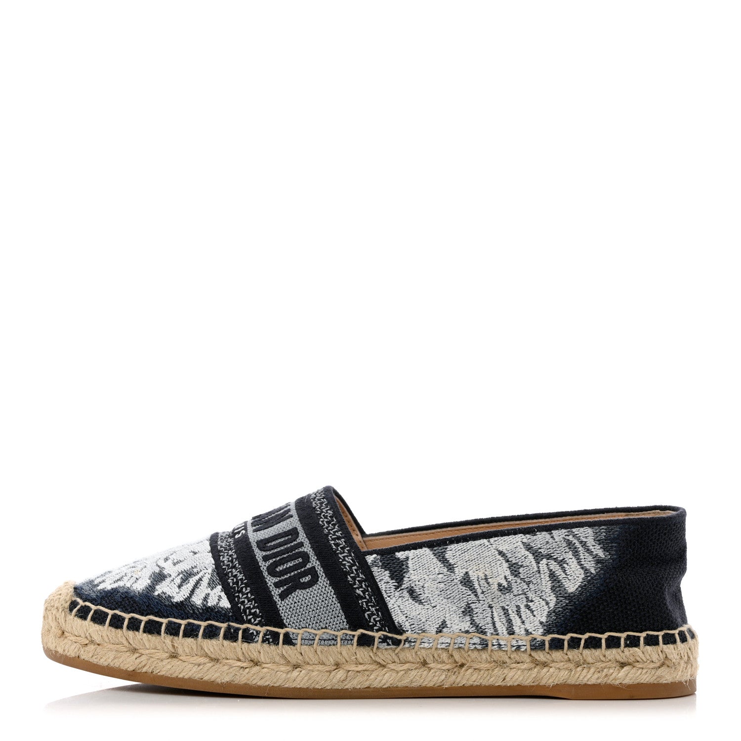 Christian Dior Canvas Tie and Dior Embroidered Granville 15mm Espadrilles 38 Denim 1 of 13