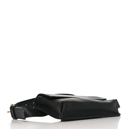 Gucci Pebbled Calfskin Soho Flap Belt Bag Black 4 of 9