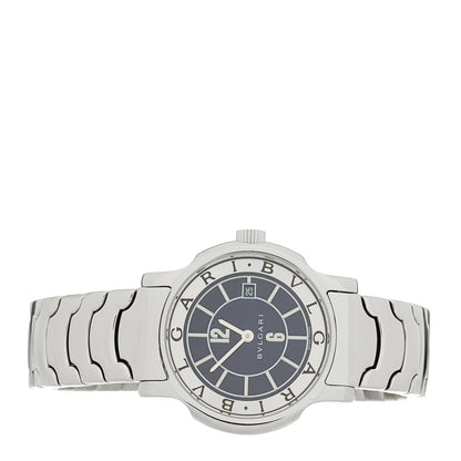 Bulgari Stainless Steel 29mm Solotempo Quartz Watch  Blue 2 of 4
