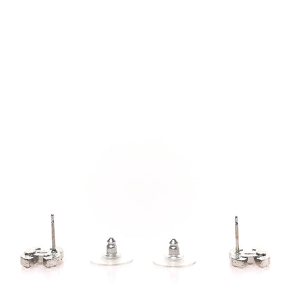 Chanel Crystal CC Earrings Silver 11 of 12