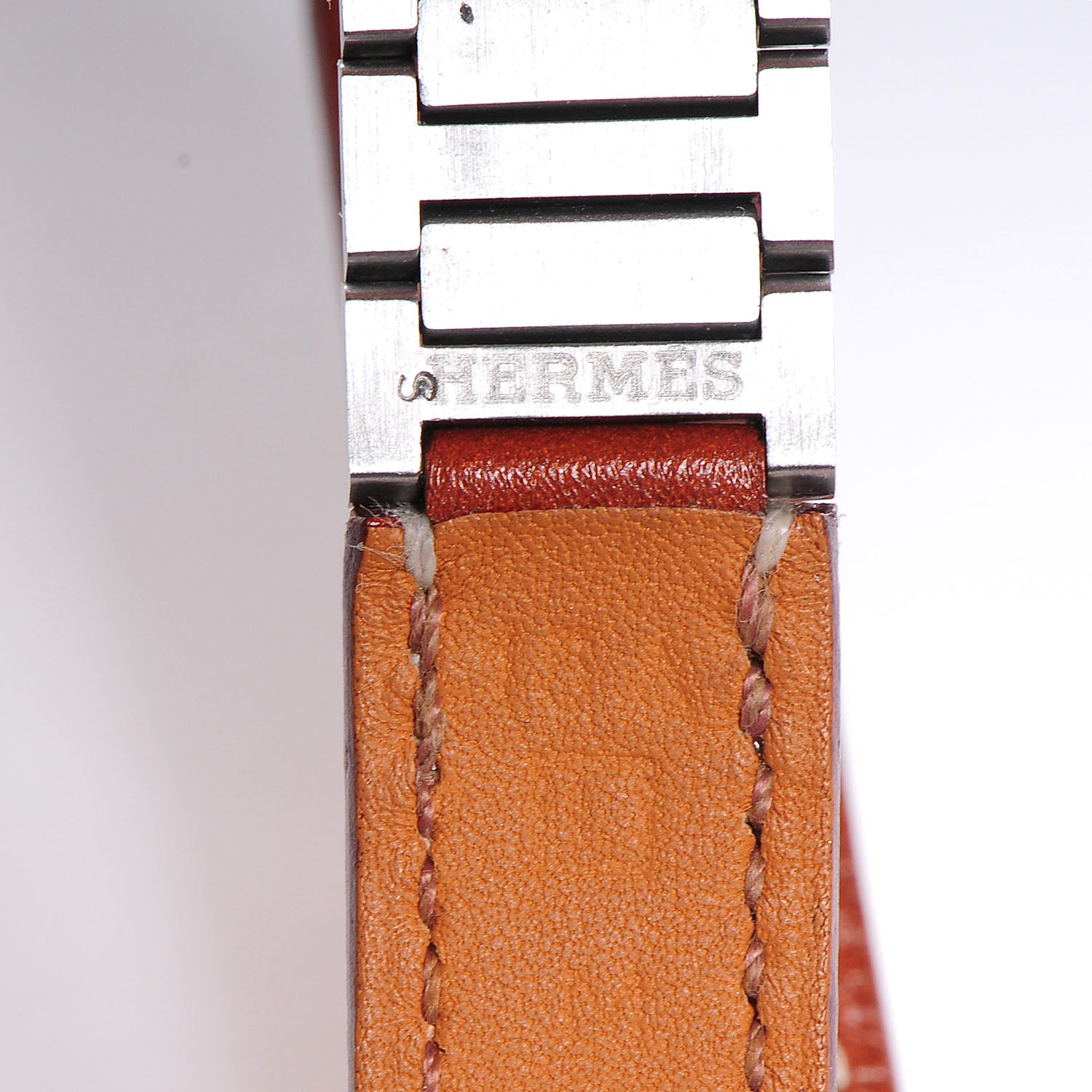 Hermes Natural Barenia Double Tour Bracelet Medium 5 of 5
