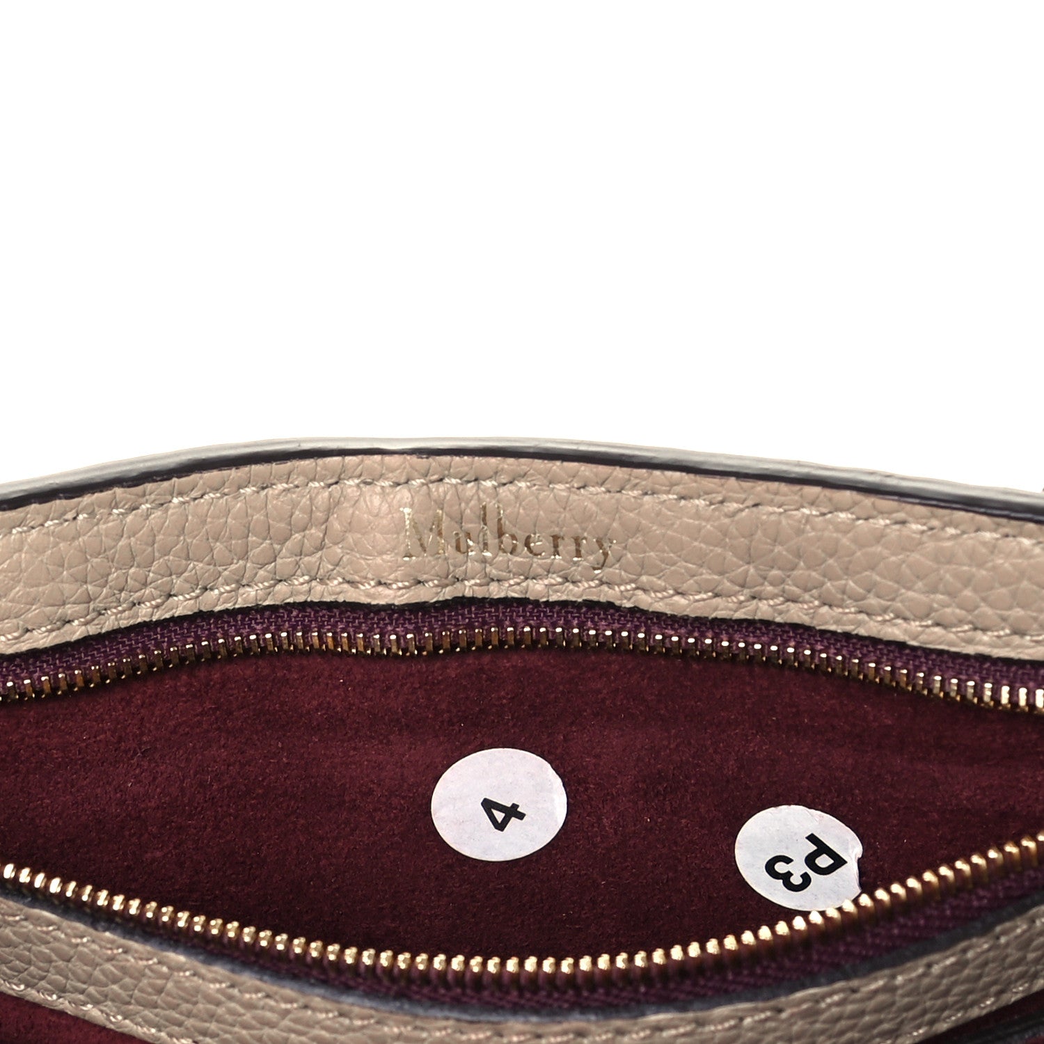 Mulberry Classic Grain Calfskin Small Bayswater Taupe 10 of 12