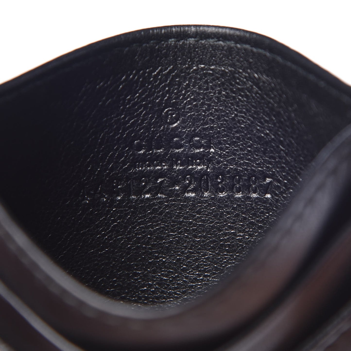 Calfskin Matelasse GG Marmont Card Holder Black