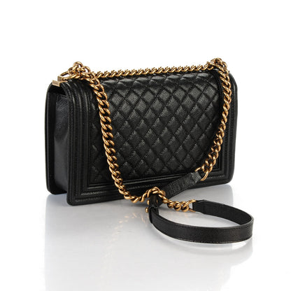 Chanel Caviar Quilted New Medium Boy Flap Black 3 of 7