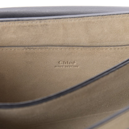Chloe Suede Calfskin Small Faye Shoulder Bag Black 8 of 9