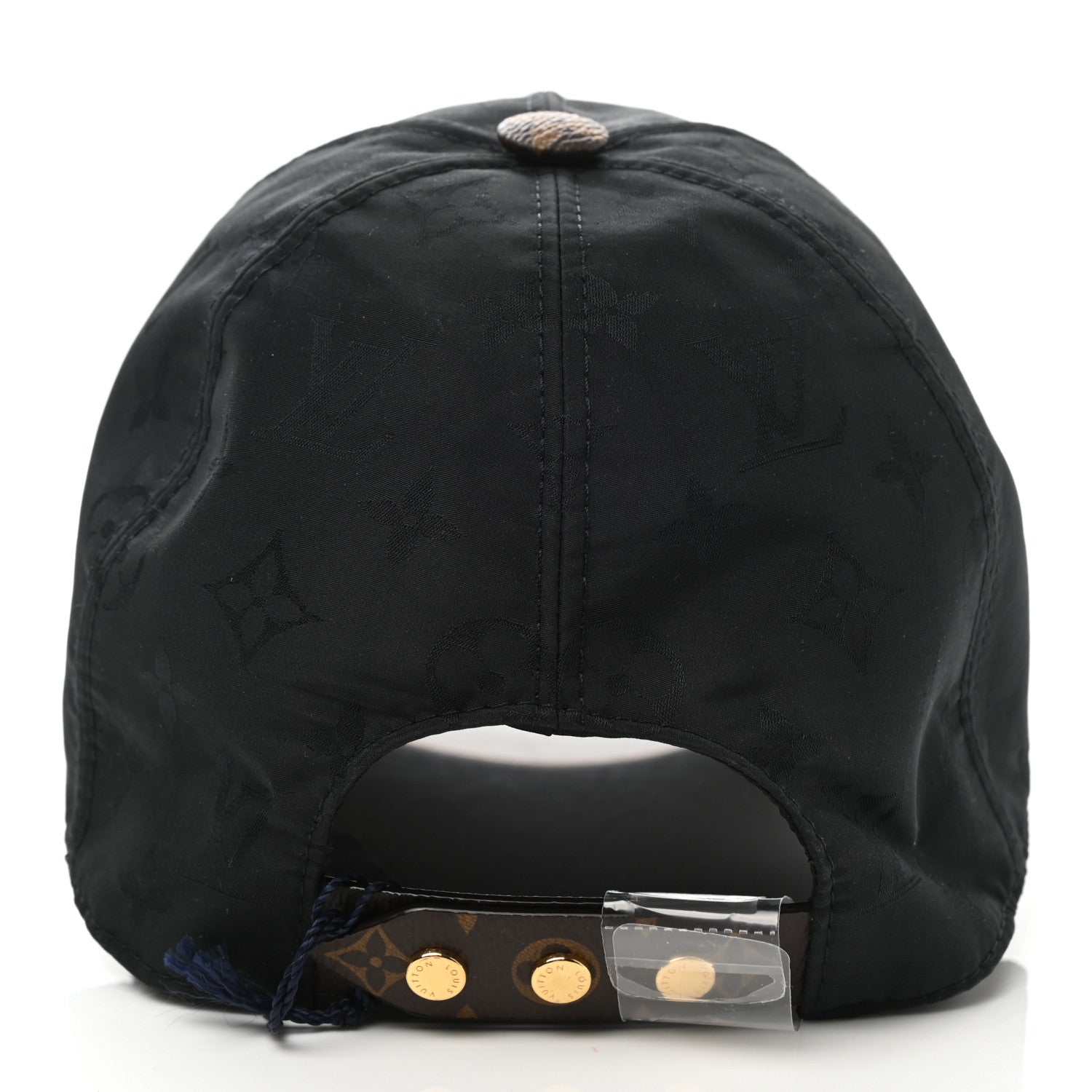 Louis Vuitton Polyester Silk Monogram LV Get Ready Cap M Black 5 of 8