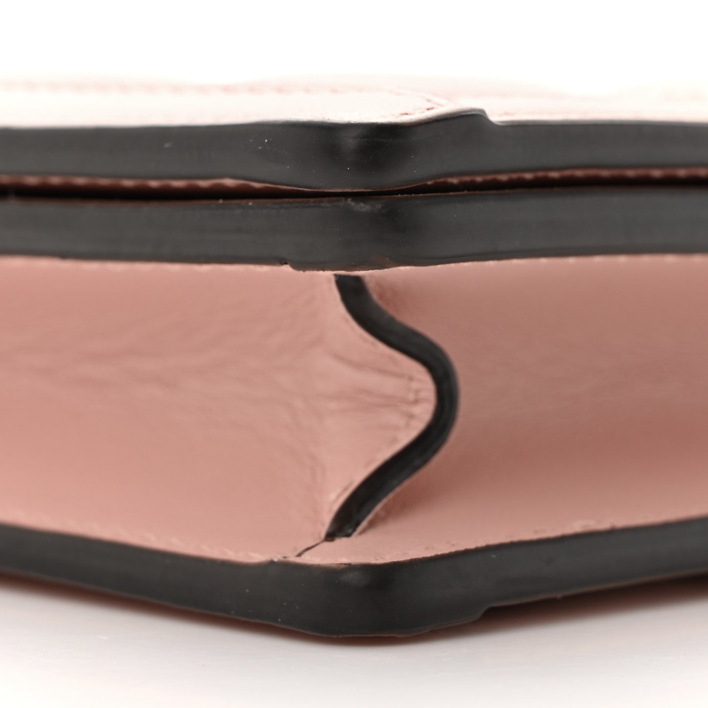 Calfskin GG Matelasse Chain Wallet Perfect Pink