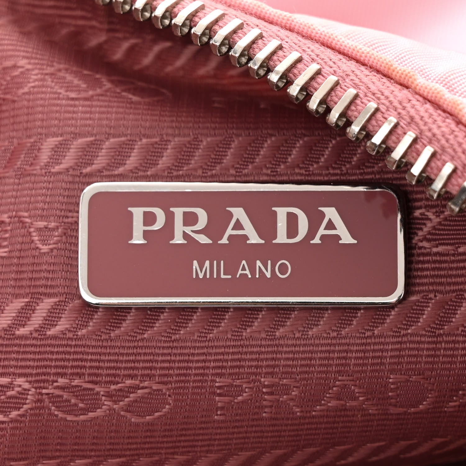 Prada Re-Nylon Saffiano Mini Re-Edition 2005 Bag Rosa 6 of 11