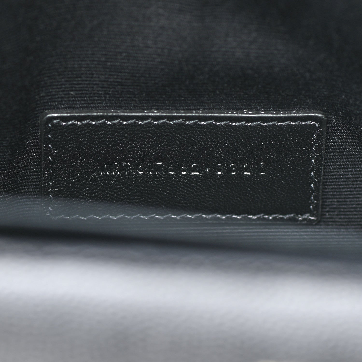 Saint Laurent Grain De Poudre Matelasse Chevron Monogram Envelope Clutch Black 7 of 8