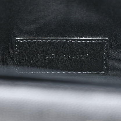 Saint Laurent Grain De Poudre Matelasse Chevron Monogram Envelope Clutch Black 7 of 8