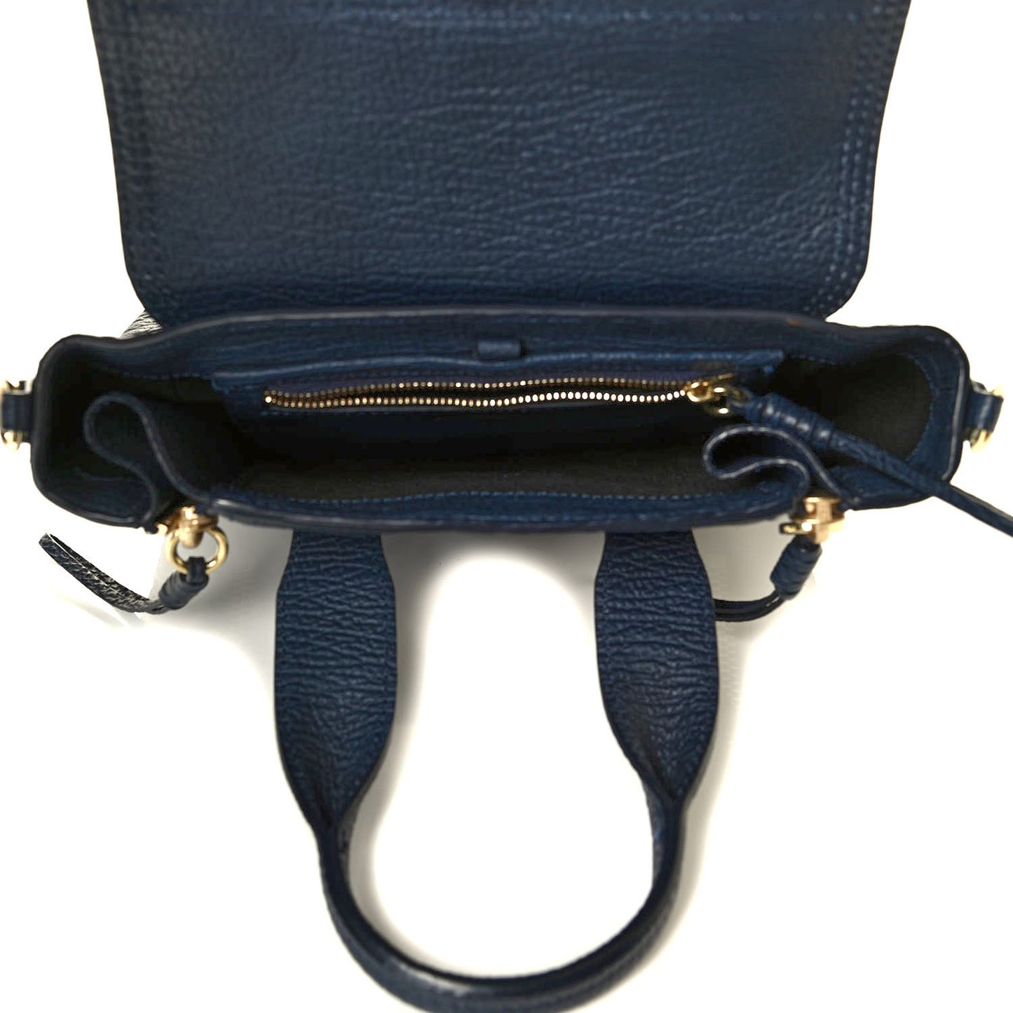 Textured Calfskin Mini Pashli Satchel Ink