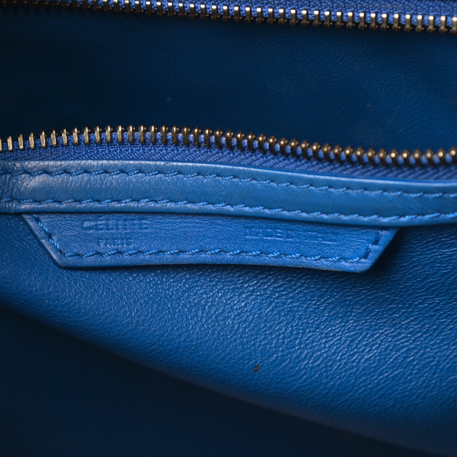 Celine Smooth Calfskin Mini Luggage Royal Blue 6 of 26