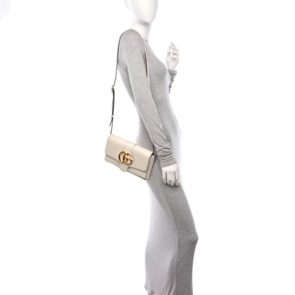 Gucci Calfskin Small Arli Flap Shoulder Bag Mystic White 2 of 14