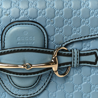 Gucci Soft Microguccissima Mini Emily Chain Shoulder Bag Mineral Blue 19 of 19