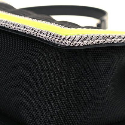 Chanel Canvas Quilted Medium Fluo Boy Flap Black Grey Yellow 11 of 12